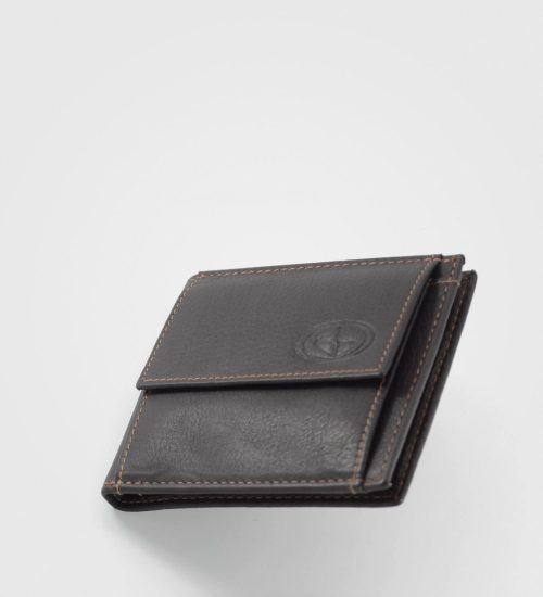 moška denarnica s sponko-amber-rjava