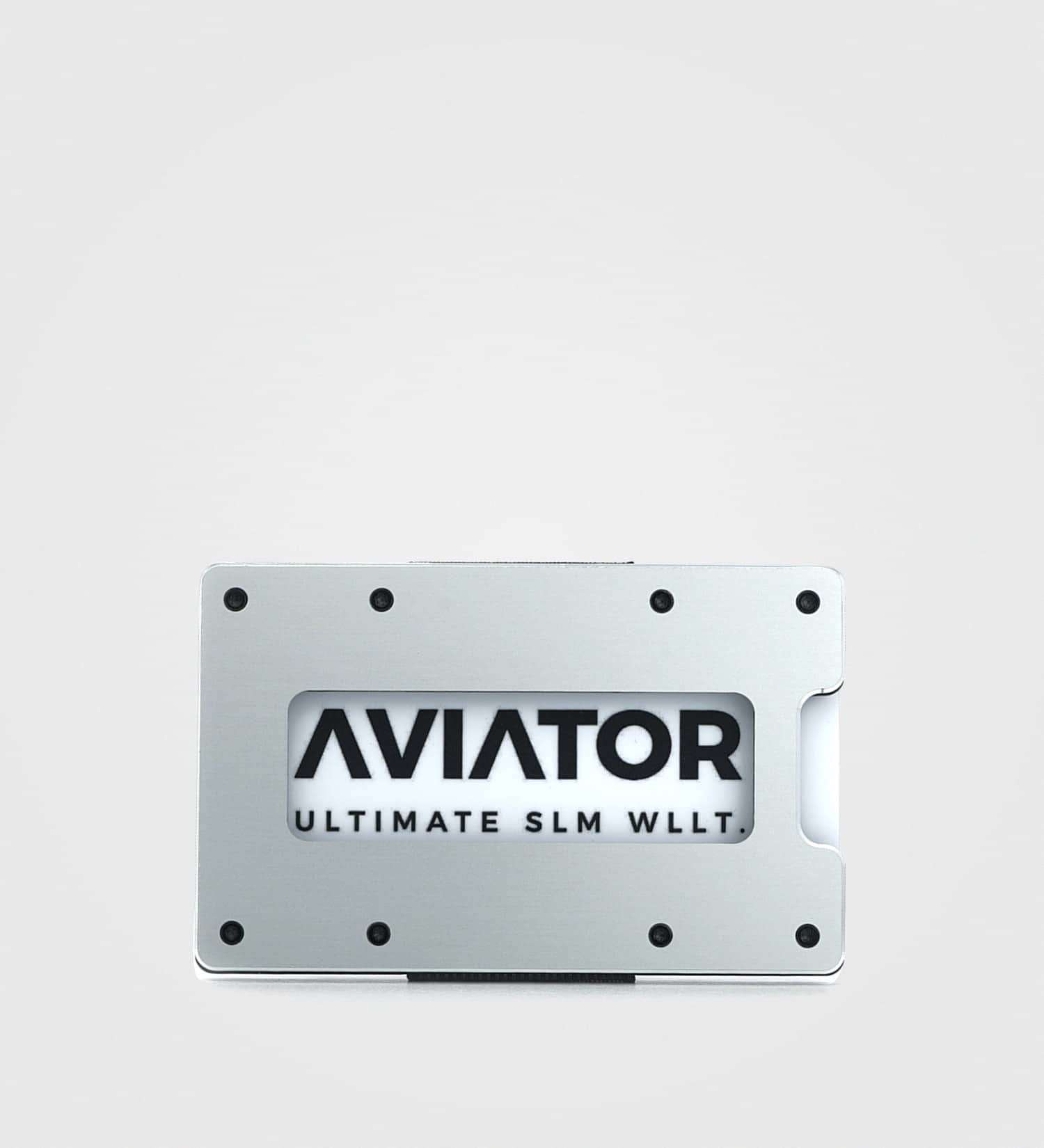 Aluminijasta denarnica Aviator Slim- srebrna