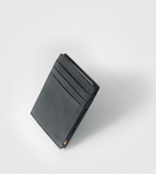 Tanka moška denarnica Garzini Essenziale Vintage-črna