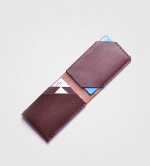 Uniaktna denarnica Natural- kostanjevo rjava barva
